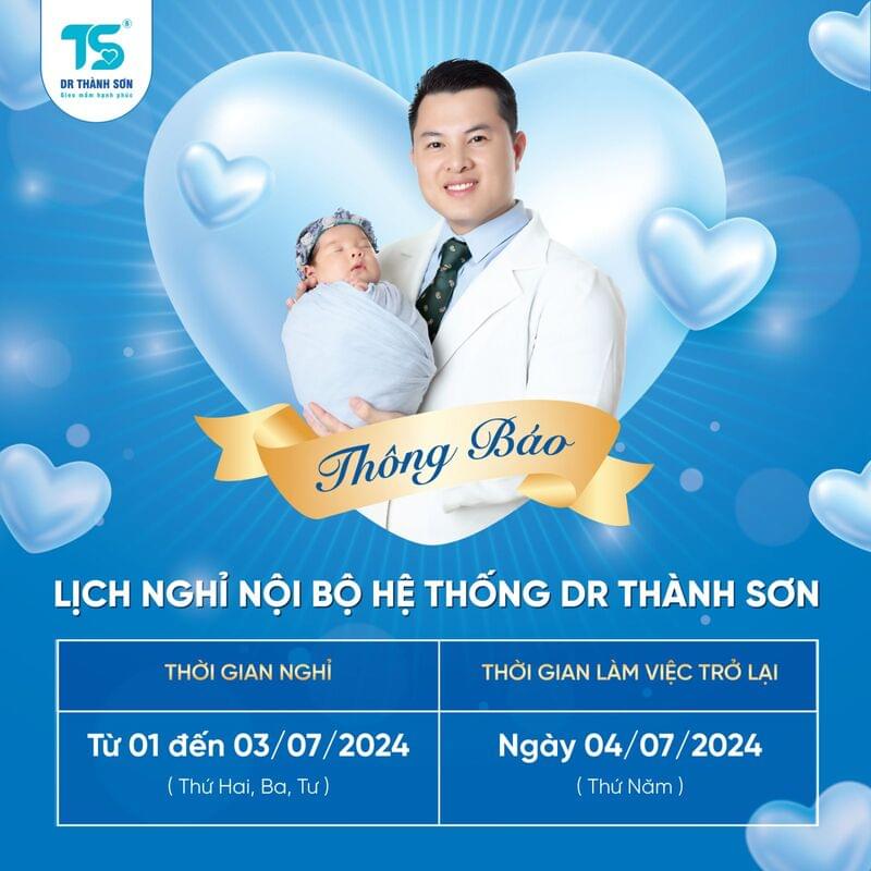 Lịch nghỉ nội bộ - Tháng 7 Dr Thành Sơn Lịch nghỉ nội bộ - Tháng 7 Dr Thành Sơn