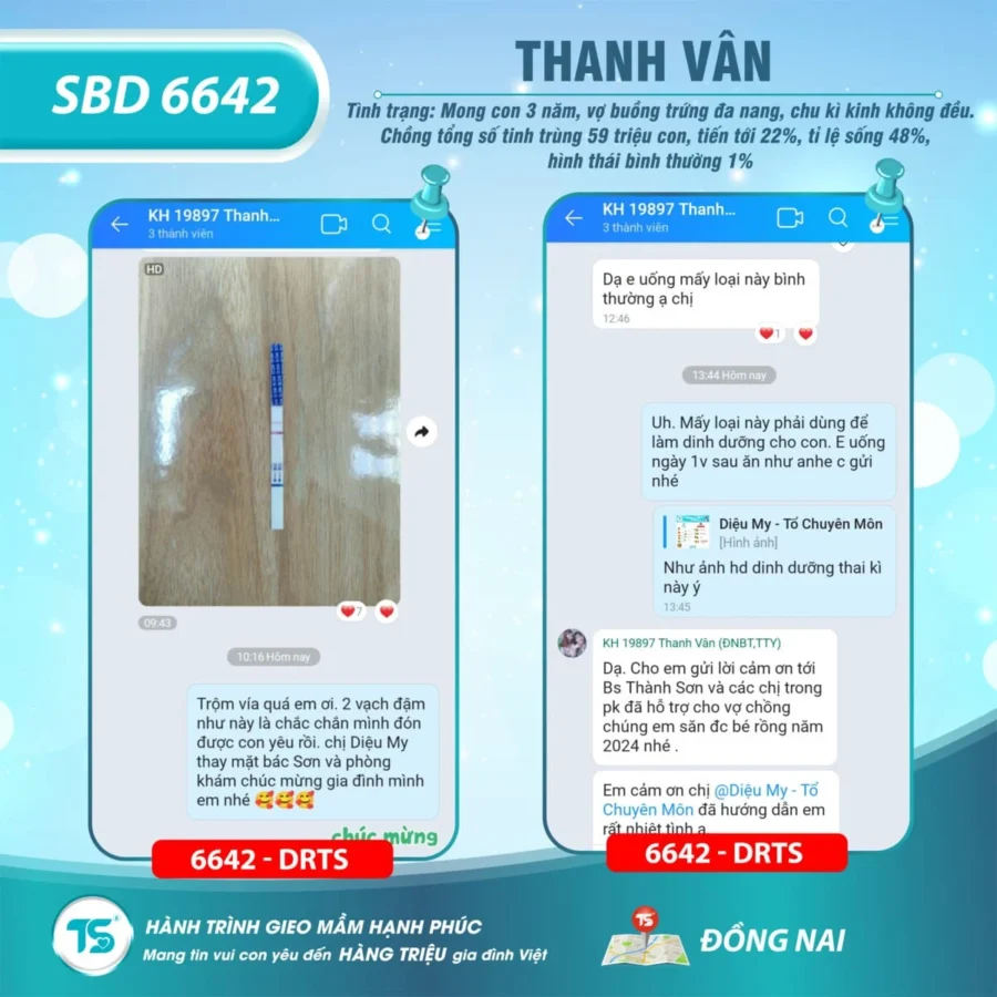 Chúc mừng cặp đôi thụ thai thành công thứ 6666 tại Dr Thành Sơn 4 Chúc mừng cặp đôi thụ thai thành công thứ 6666 tại Dr Thành Sơn