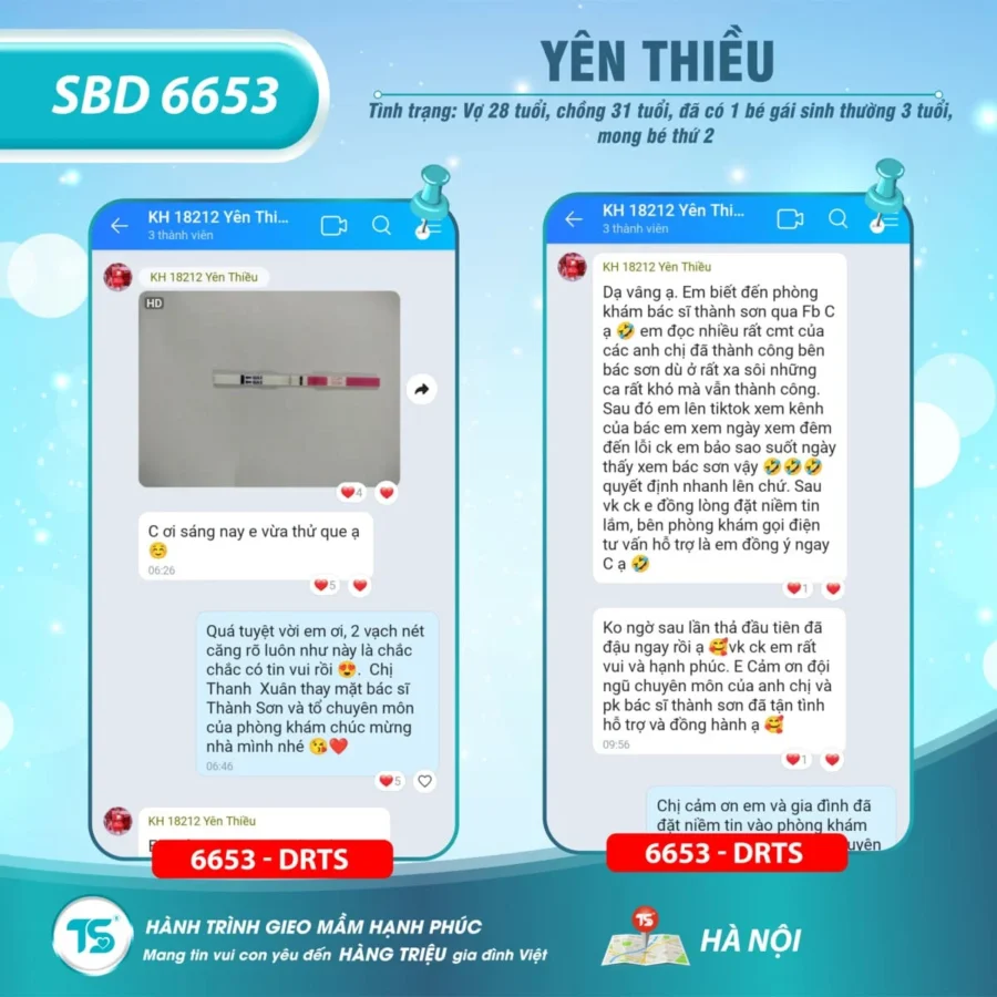 Chúc mừng cặp đôi thụ thai thành công thứ 6666 tại Dr Thành Sơn 8 Chúc mừng cặp đôi thụ thai thành công thứ 6666 tại Dr Thành Sơn