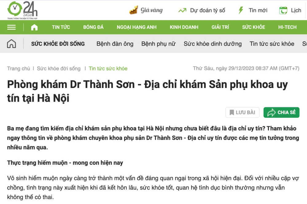 SỰ THẬT sau tin đồn "Phòng khám Dr Thành Sơn lừa đảo" 4 Dr Thành Sơn tự hào được nhiều khách hàng tin tưởng và lựa chọn