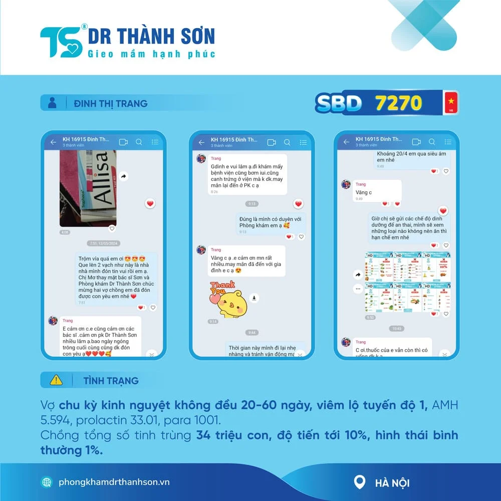 Tháng 05/2024 Dr Thành Sơn chạm mốc 7300 cặp đôi mong con đón tin vui 1 Tháng 05/2024 Dr Thành Sơn chạm mốc 7300 cặp đôi mong con đón tin vui