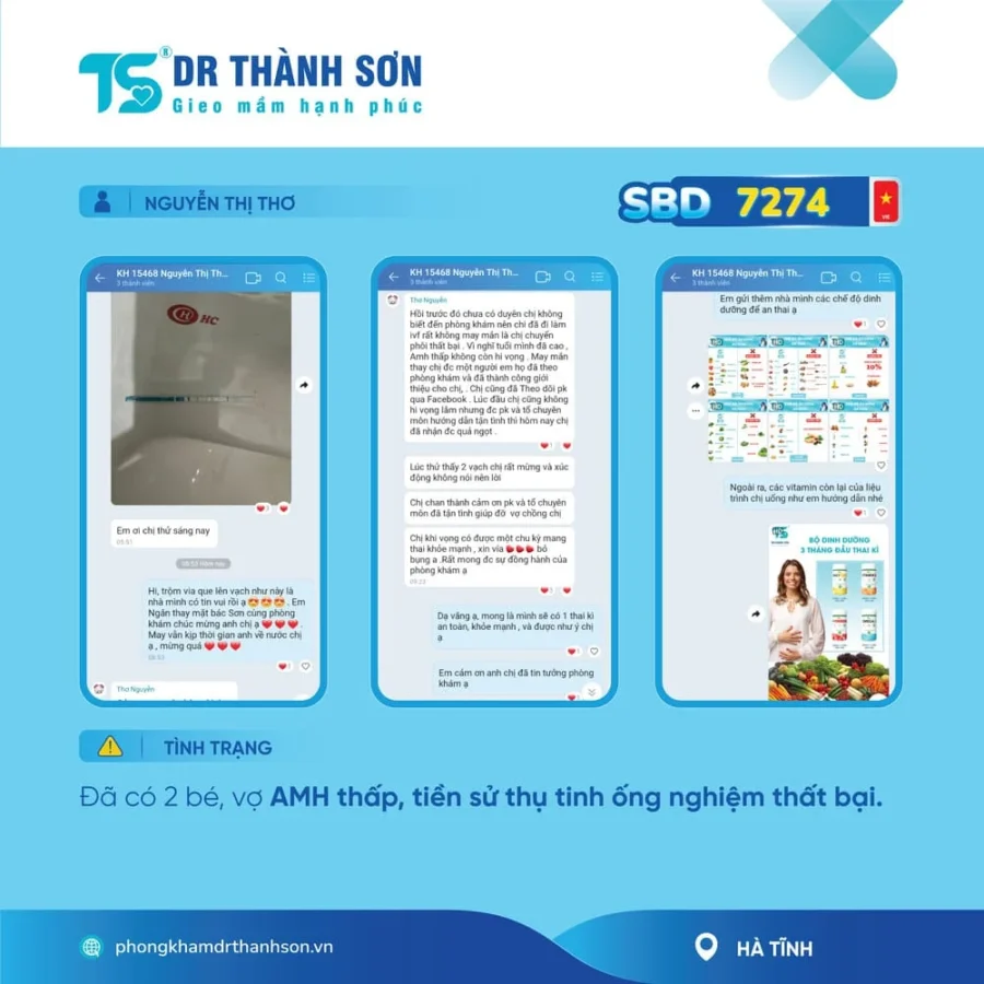 Tháng 05/2024 Dr Thành Sơn chạm mốc 7300 cặp đôi mong con đón tin vui 2 Tháng 05/2024 Dr Thành Sơn chạm mốc 7300 cặp đôi mong con đón tin vui