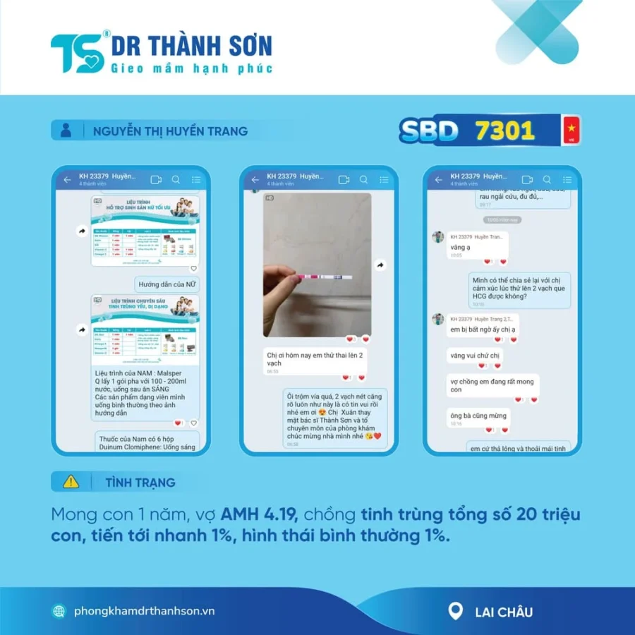 Tháng 05/2024 Dr Thành Sơn chạm mốc 7300 cặp đôi mong con đón tin vui 7 Tháng 05/2024 Dr Thành Sơn chạm mốc 7300 cặp đôi mong con đón tin vui