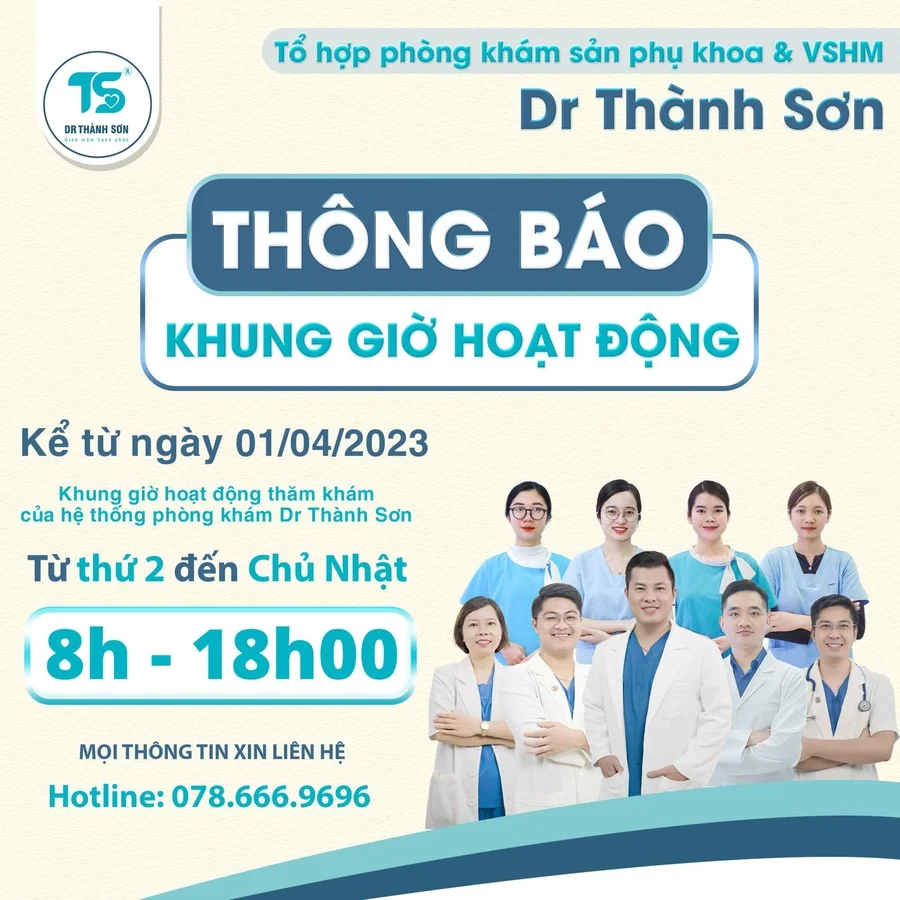 Dr Thành Sơn Điều Chỉnh Khung Giờ Làm Việc Từ Ngày 01.04 1 Dr Thành Sơn Điều Chỉnh Khung Giờ Làm Việc Từ Ngày 01.04